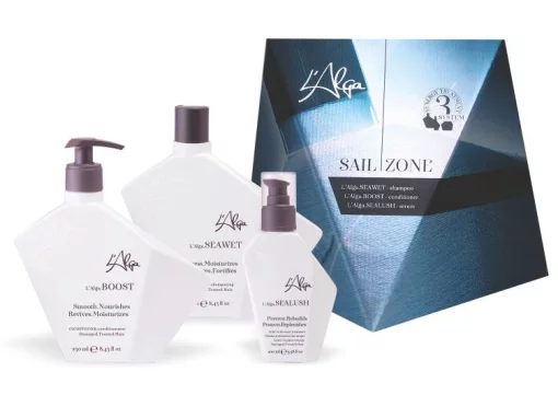 Набор (шампунь 250 мл+кондиционер 250 мл+сыворотка 100 мл) L&rsquo;Alga Sailzone