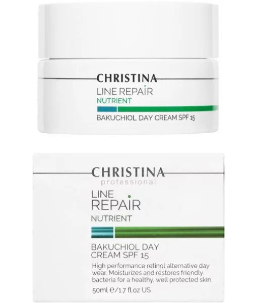 Дневной крем с бакучиолом Christina Line Repair Nutrient Bakuchiol Day Cream SPF 15 50 мл