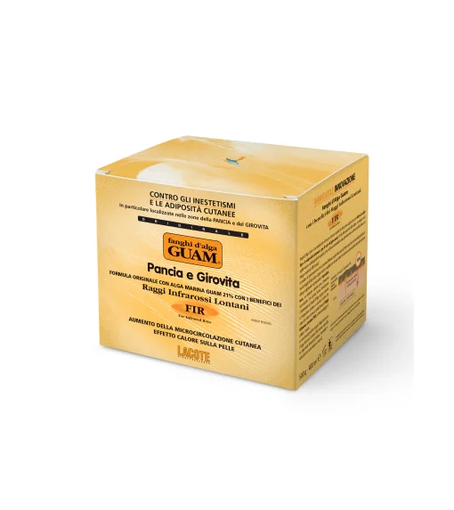 Грязевая маска из морских водорослей GUAM FIR для живота и талии с разогревающим действием