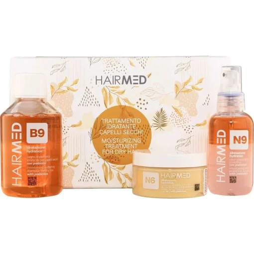 Набір HAIRMED kit Trattamento Idratante capelli secchi Family Size &ldquo;Зволоження волосся&rdquo; Шампунь B9 200мл + Маска N6 250мл + Серум N9 100мл