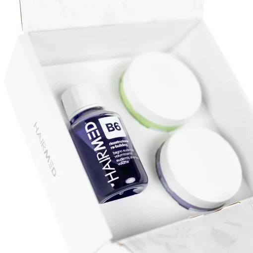 Набір HAIRMED kit Try Me Trattamento ristrutturante &ldquo;Реконструкція&rdquo; Шампунь B6 100мл + Маска N5 100мл + Крем F6 100мл