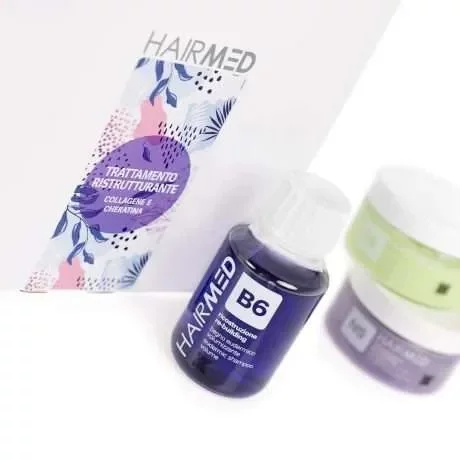 Набір HAIRMED kit Try Me Trattamento ristrutturante &ldquo;Реконструкція&rdquo; Шампунь B6 100мл + Маска N5 100мл + Крем F6 100мл
