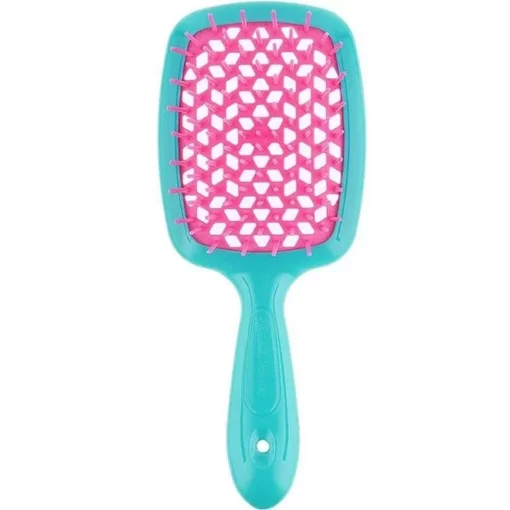 Щетка бирюзовая с розовым Janeke Small Superbrush Standart