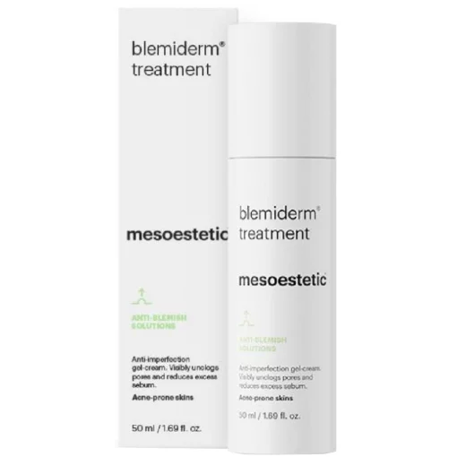 Ночной крем-гель для жирной кожи акне Mesoestetic Blemiderm Treatment, 50 мл