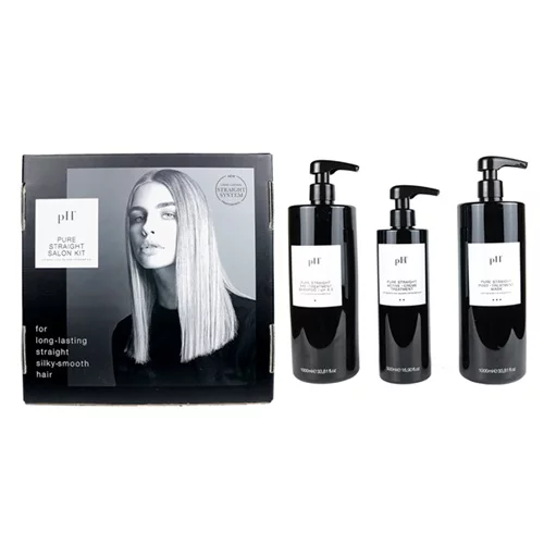 pH PURE STRAIGHT НАБІР Підготовчий шампунь1000мл + Крем-актив 500мл +Закріплювальна маска 1000мл