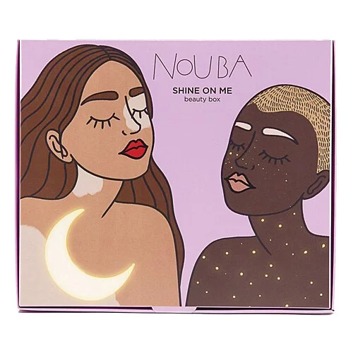 Подарочный набор Nouba SHINE ON ME RED (тушь для ресниц, губная помада, хайлайтер)