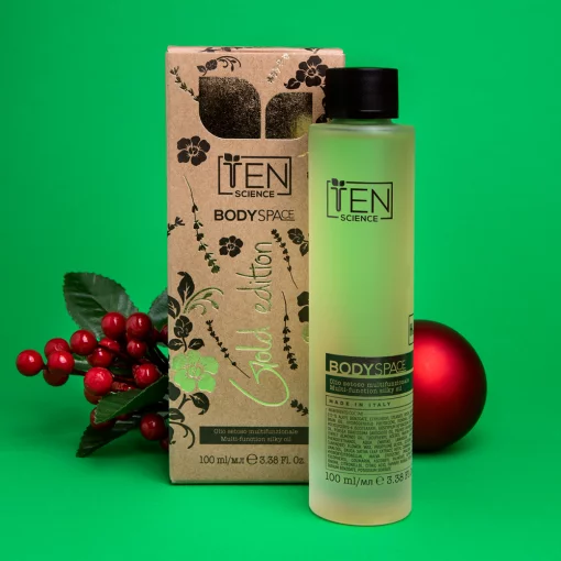 Шовковисте СПА масло для обличчя, тіла та волосся (ліміт.упак.) TEN Body Space gold edition multi function silky oil, 100 мл