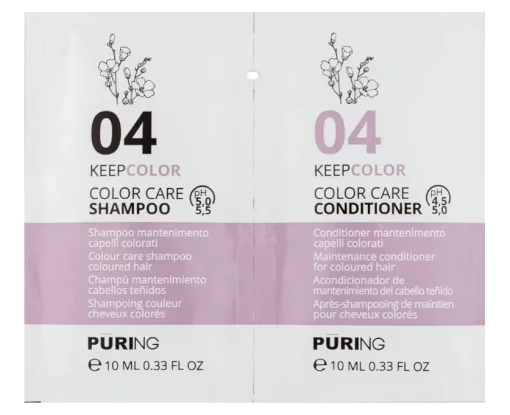 Шампунь+Кондиционер Puring 04 KEEPCOLOR, 10 мл+10 мл