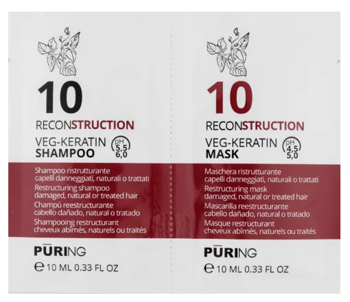 Шампунь+Маска 10 мл+10 мл 10 RECONSTRUCTION