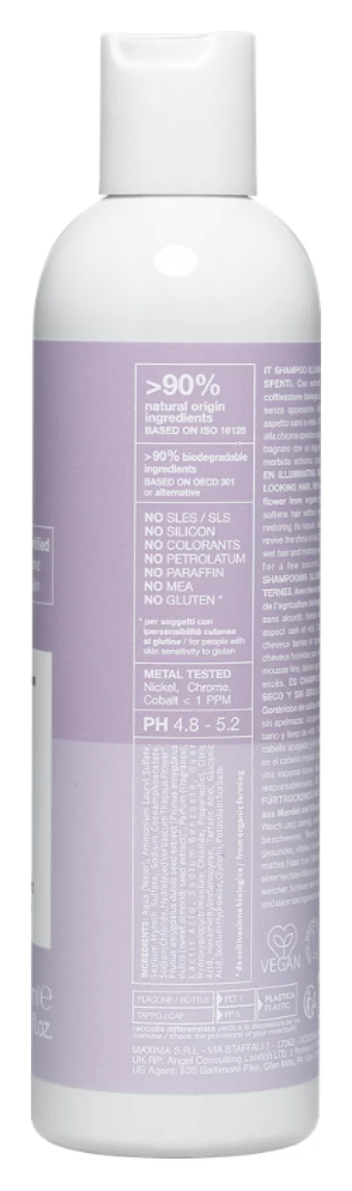 Шампунь для блиску сухого та тьмяного волосся NOOK BEAUTY FAMILY HARMONY VEGAN