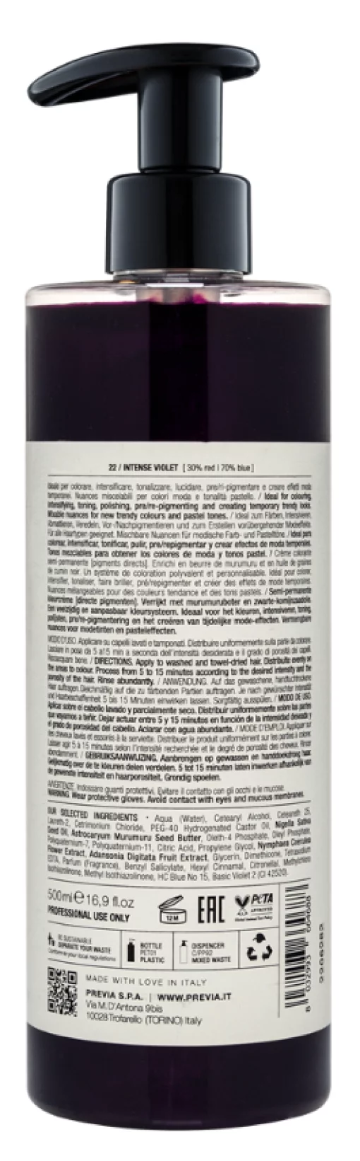 Маска-фарба Previa DIRECT прямої дії Інтенсивний фіолетовий, 500 мл