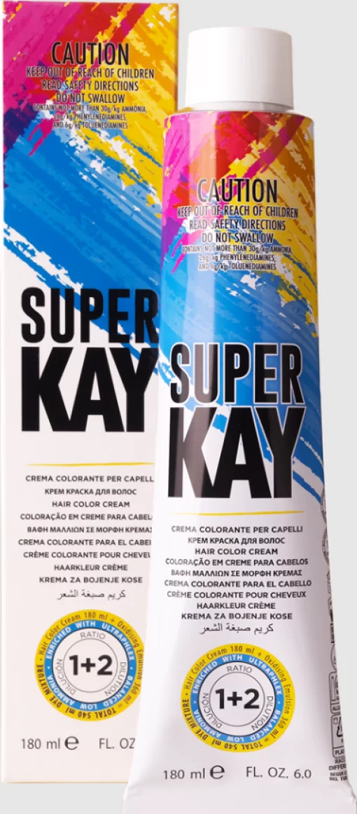 Краска для волос SUPER KAY 180 мл, 8.32 бежевый светлый блондин