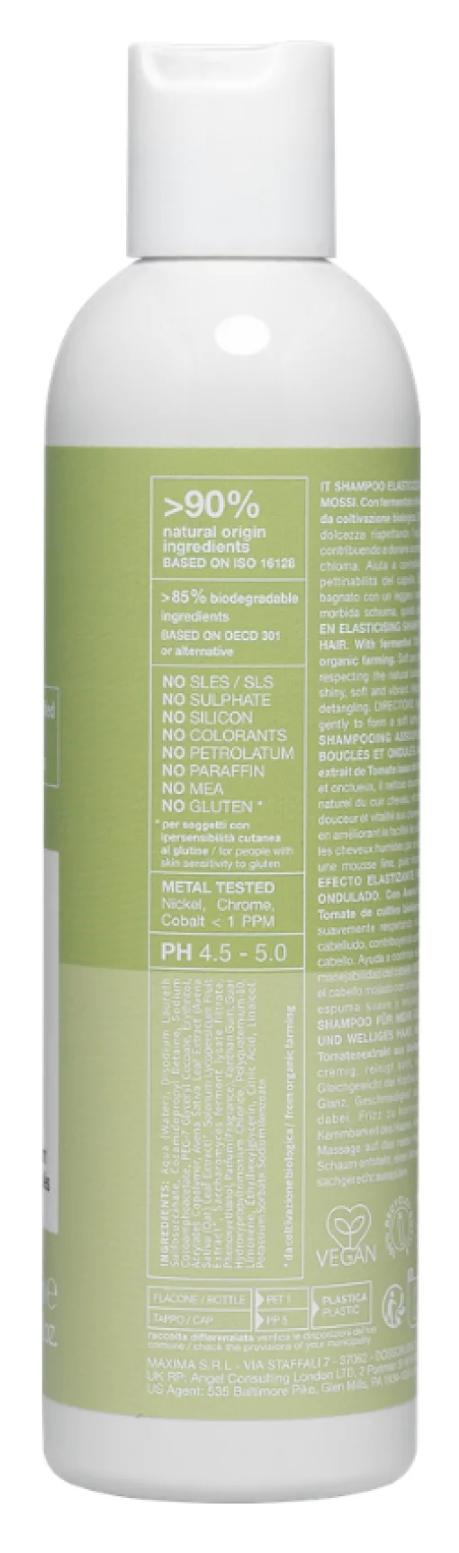 Шампунь для еластичності кучерявого та хвилястого волосся NOOK BEAUTY FAMILY MYCURLY VEGAN