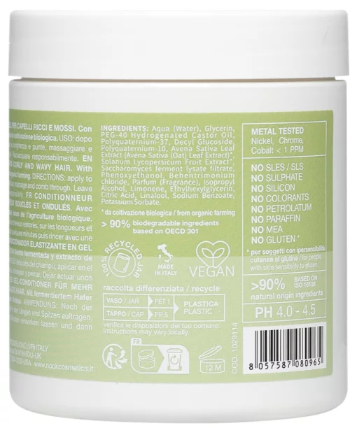 Кондиціонер для еластичності кучерявого та хвилястого волосся NOOK BEAUTY FAMILY MYCURLY VEGAN