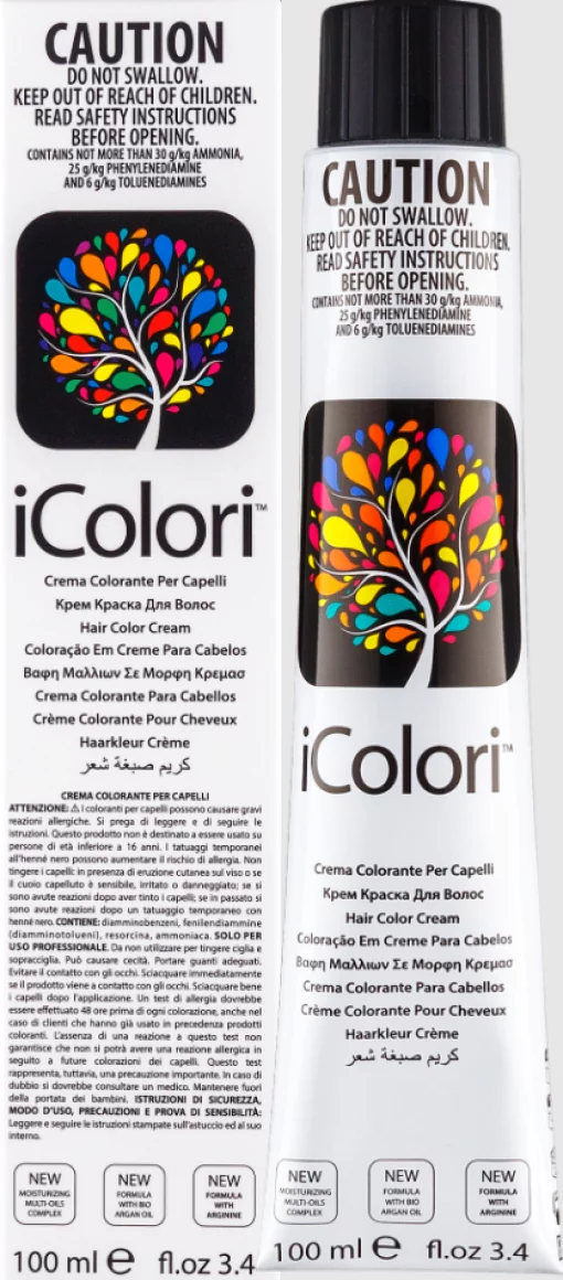 Крем-фарба iColori 90 мл, 4 коричневий