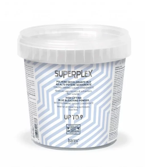Забезпечений блакитний порошок SUPERPLEX для волосся (до 9 рівнів) 400 г