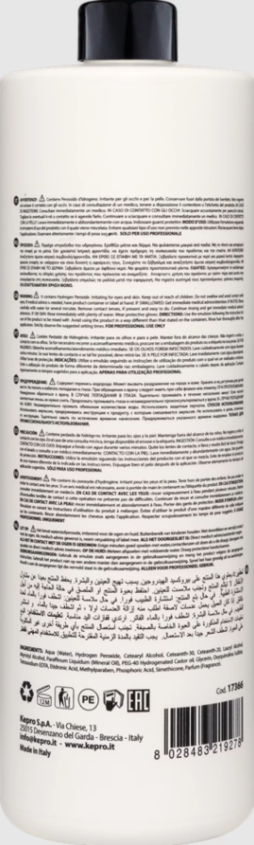 Окислительная эмульсия к крем-краске iColori Oxidising Emulsion 40 vol. (12%), 1000 мл