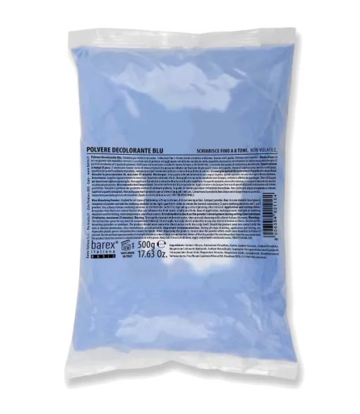 Блакитний порошок, що знебарвлює, для волосся (пакет) BAREX BASIC Blu, 500гр