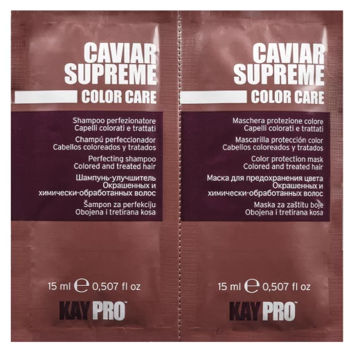Шампунь+Маска Caviar с икрой для окрашенных волос 15+15мл