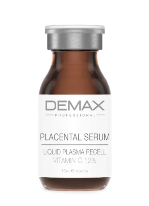 Плацентарна сироватка з вітаміном С Рідка плазма Demax Placental serum liquid plasma recell vitamin C 12% 10 мл
