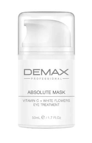 Мультивитаминная маска для зоны вокруг глаз Demax Absolute mask Витамин С и белые цветы 50 мл