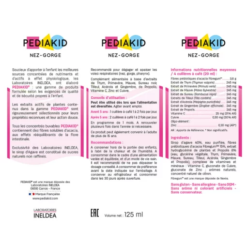 Сироп Ніс-Горло / NEZ-GORGE - Очищення та заспокоєння дихальних шляхів, від 6 міс